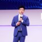 Arthur Wang delivering a keynote speech