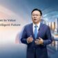 David Wang, Huawei's Executive Director of the Board, delivering the opening speech for the 4th Digital Economy Development Forum