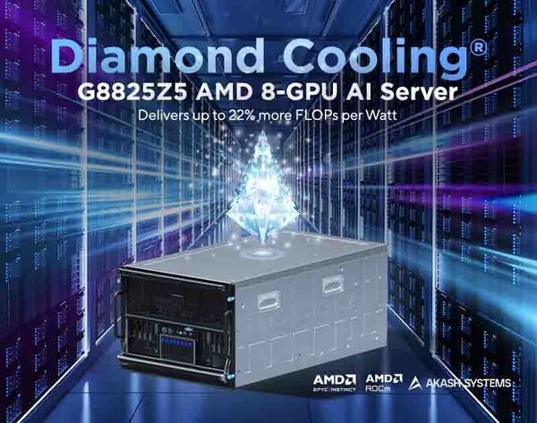 Akash Systems Luncurkan Server AI Pertama di Dunia dengan Teknologi Pendingin Berbahan Berlian yang Didukung GPU AMD Instinct™ MI350X dan MiTAC Computing